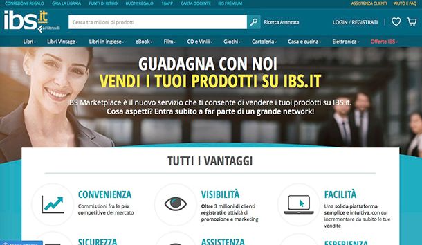 Come vendere libri online su IBS