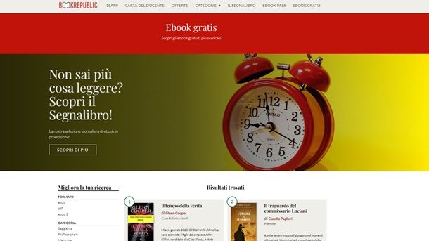 Siti Web per libri gratis Bookrepublic