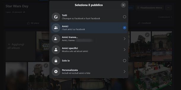 Come bloccare le foto su Facebook ai non amici