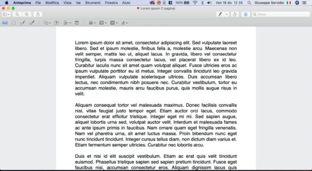 Anteprima di macOS