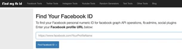 Facebook ID