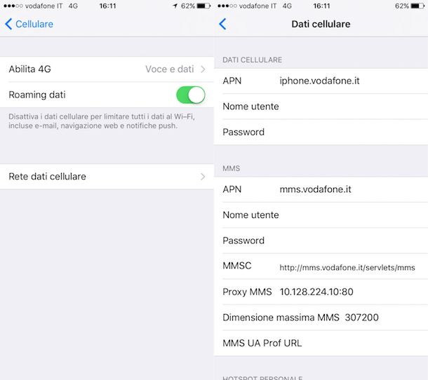 Come si Configura il Telefonino per gli MMS?