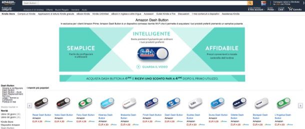 Amazon Dash Button: cos'è, come funziona e prezzo in Italia