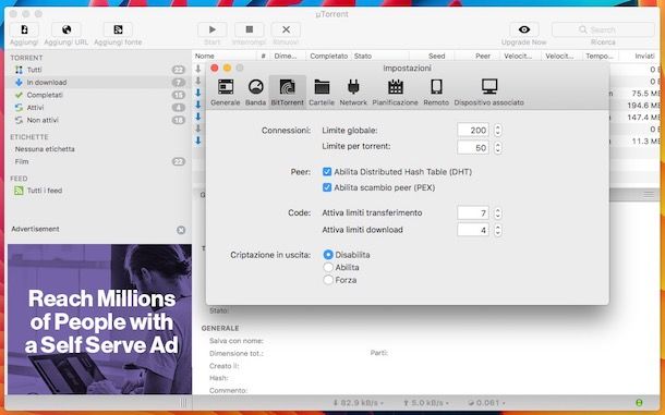 Come velocizzare uTorrent