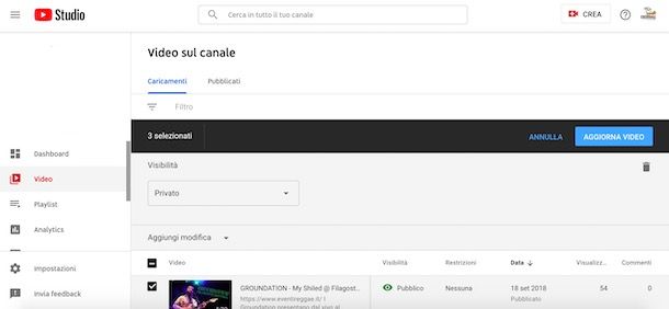 Come creare un canale YouTube privato