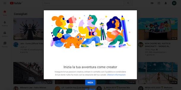 Come creare un canale YouTube da computer