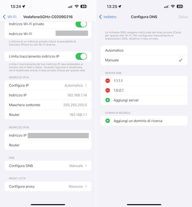 DNS iPhone