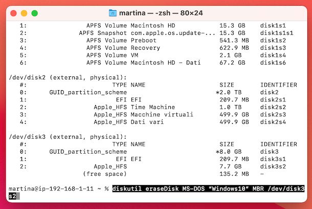 Terminale USB bootable Windows 10