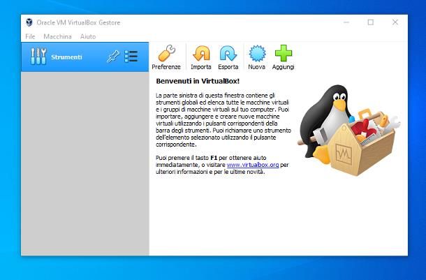 Come installare Linux su VirtualBox