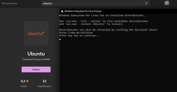 Come usare il sottosistema Windows per Linux Ubuntu