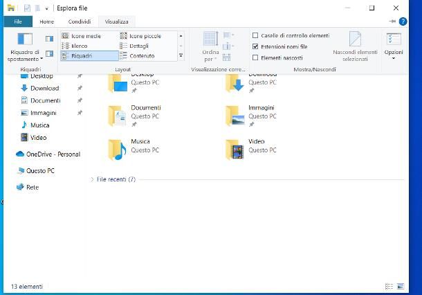 Come cambiare estensione file: Windows 10
