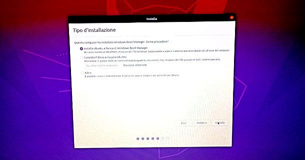 Come installare Ubuntu in dual boot