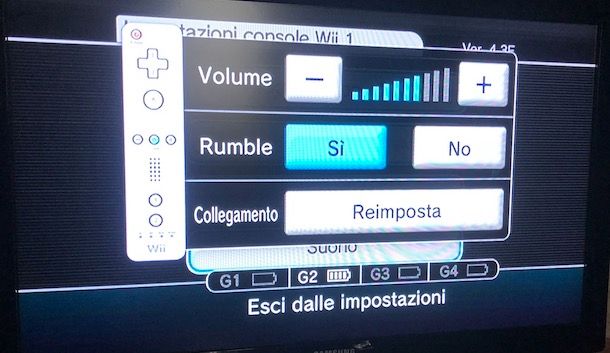 Sincronizzazione temporanea telecomando Wii