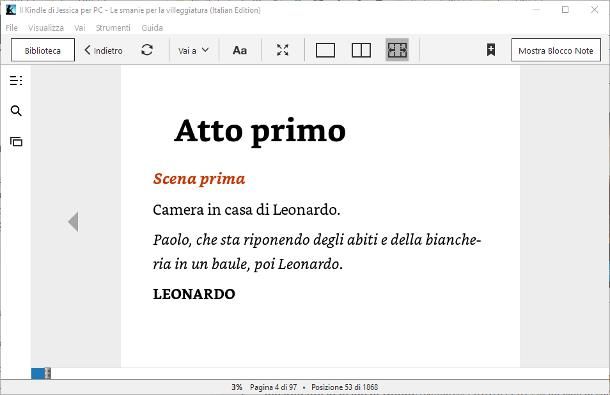 Programma per leggere Kindle