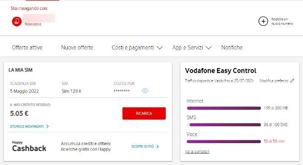 Come sapere quanto Internet rimane Vodafone