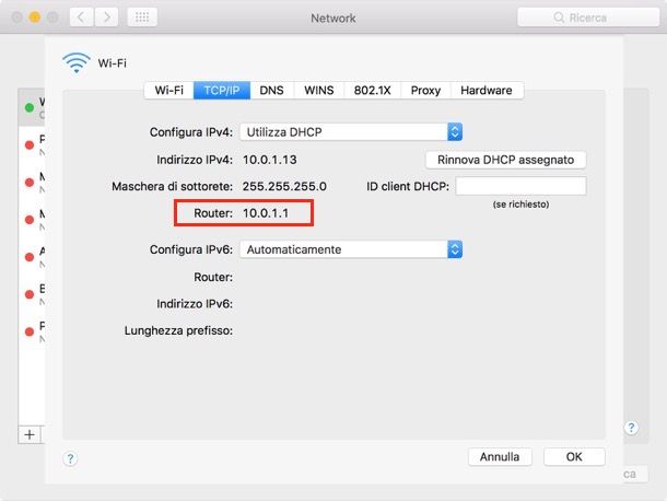 Come entrare nella pagina del router