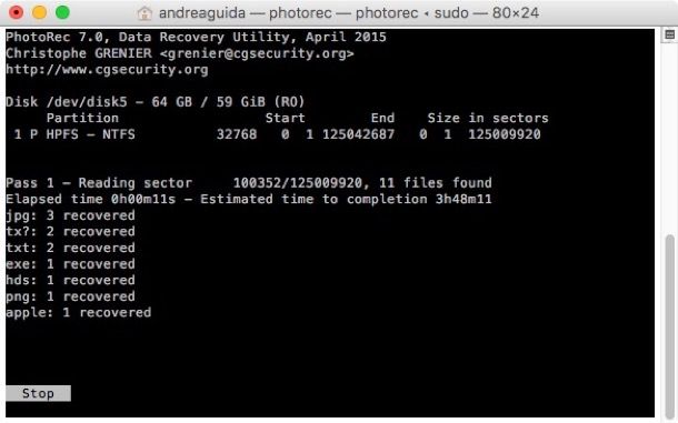 Come recuperare file cancellati Mac