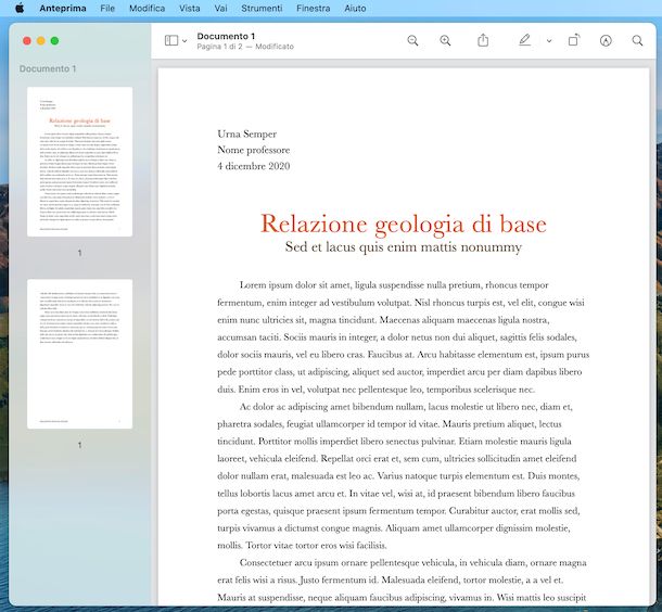 Anteprima macOS