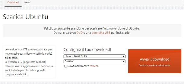 Come scaricare ISO Ubuntu