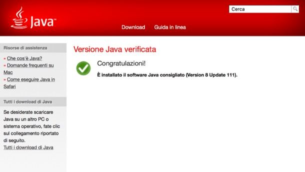 Come verificare Java