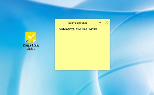 Simple Sticky Notes Windows