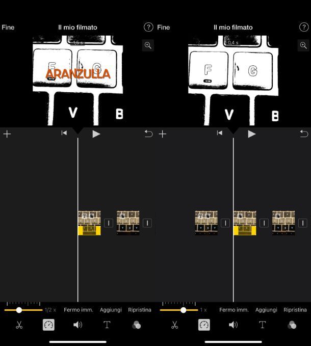 Rallentare un video su iPhone