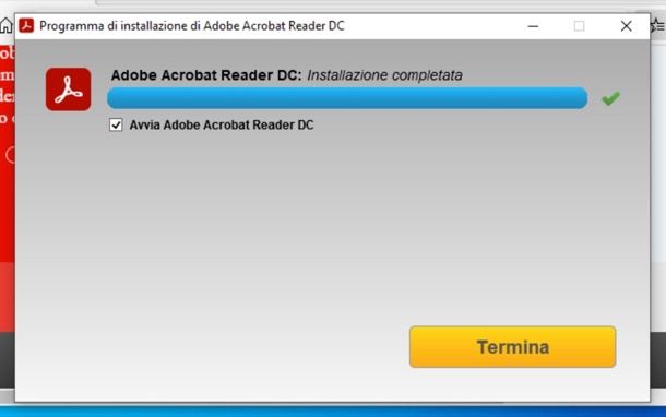 Installazione Adobe Reader su Windows