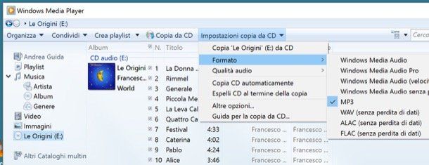 Come convertire audio