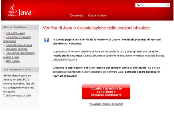 Come verificare Java