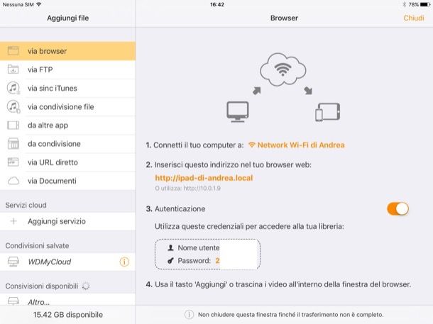 Come aggiungere film su iPad