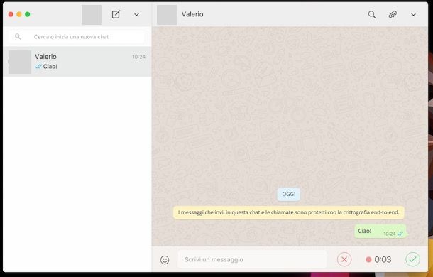 Messaggi vocali WhatsApp PC