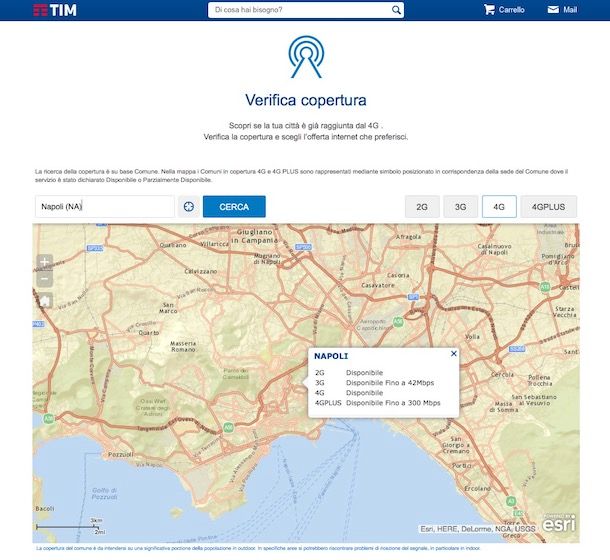 Come verificare copertura TIM
