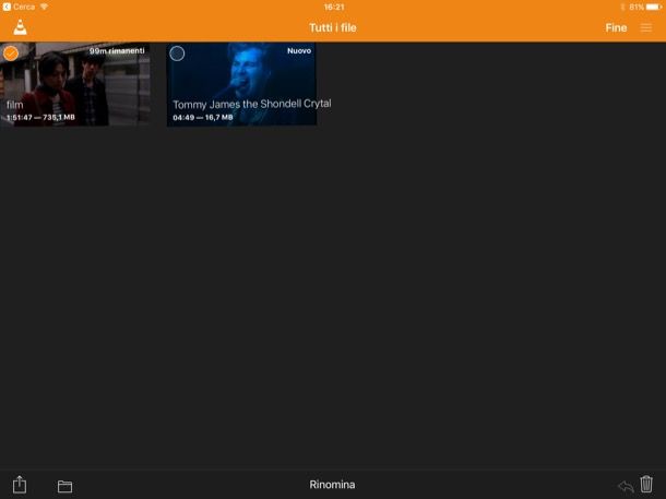 Come aggiungere film su iPad