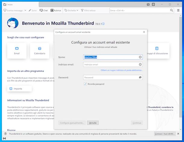 Thunderbird su Windows