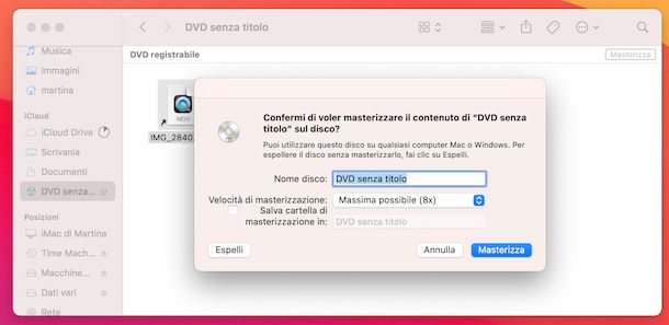 Finder macOS DVD