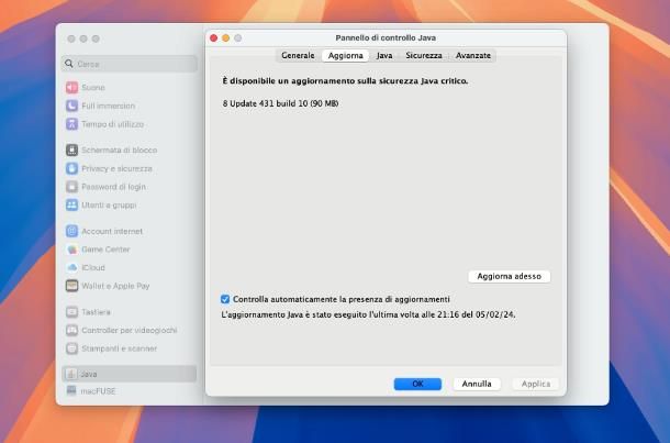Come verificare se Java è installato su Mac