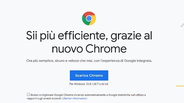 Come scaricare Google Chrome su PC