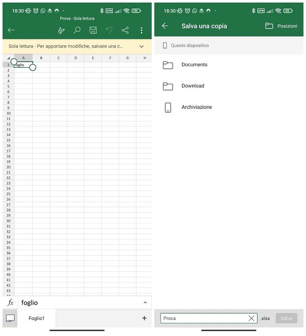 Come convertire ODS in Excel su smartphone e tablet