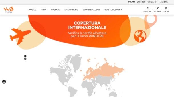 Verifica copertura WINDTRE