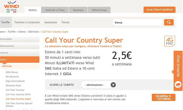 Offerte Wind con telefono