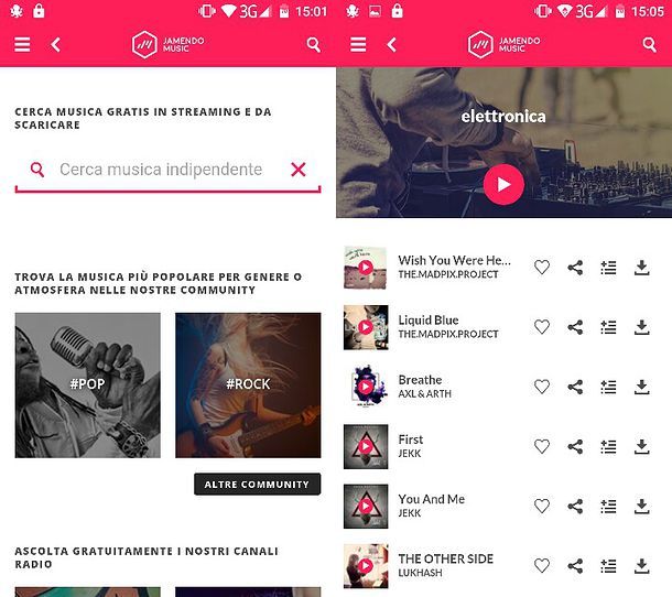 Applicazioni per scaricare musica Android