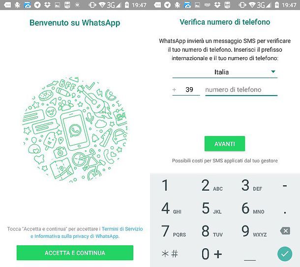 Come chattare WhatsApp