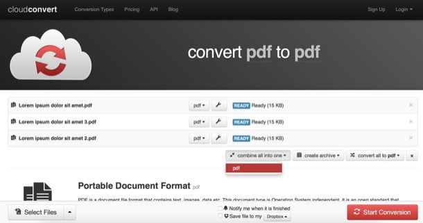 Come unificare PDF