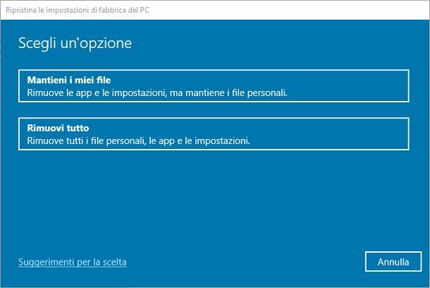 Come reinstallare Windows 10 senza perdere dati