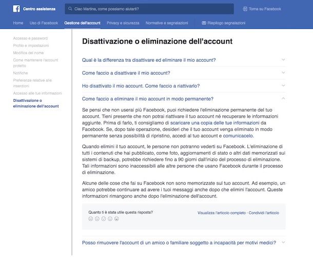 Come cancellarsi da Facebook (guida) Salvatore Aranzulla