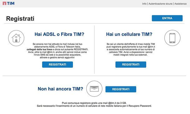 Come registrare TIM