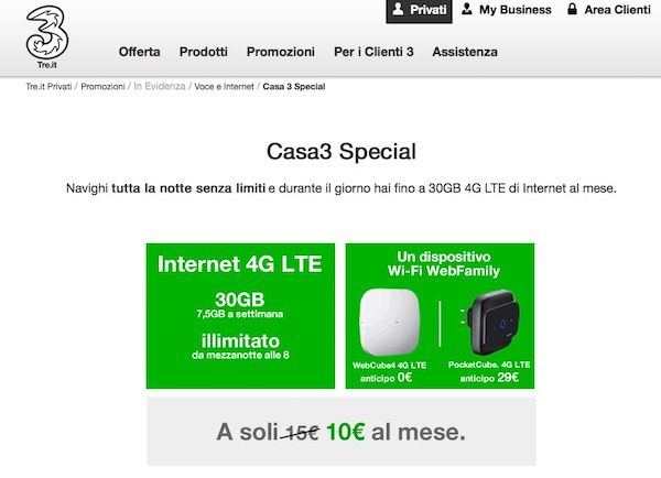 Passa a Tre offerte