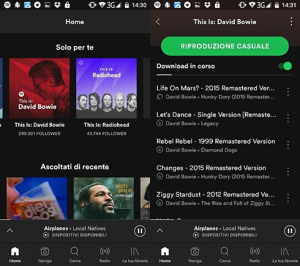 Applicazioni per scaricare musica Android