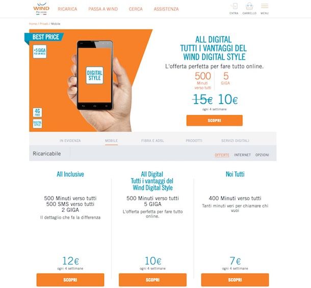 Offerte Wind