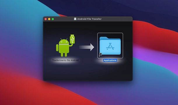 Installazione Android File Transfer macOS